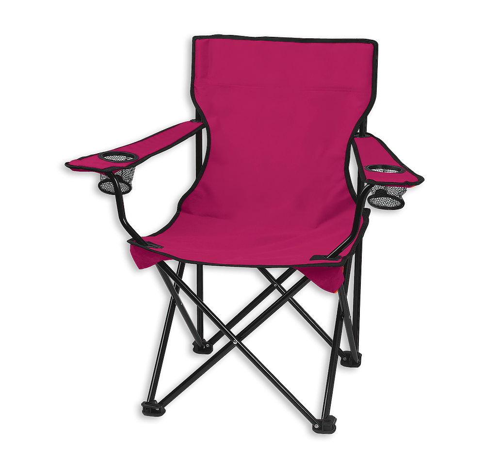 Dual Cup Holder Folding Chair with Carrying Bag-default