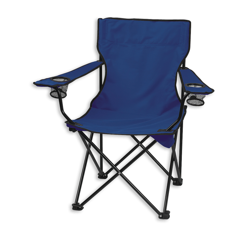 Dual Cup Holder Folding Chair with Carrying Bag-default