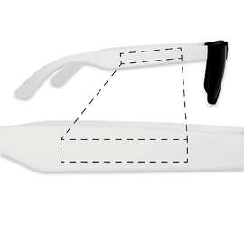 Youth Promotional Sunglasses - Color: White