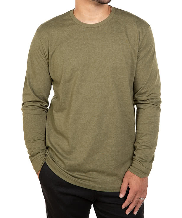 Custom Next Level Jersey Blend Long Sleeve T-shirt - Design