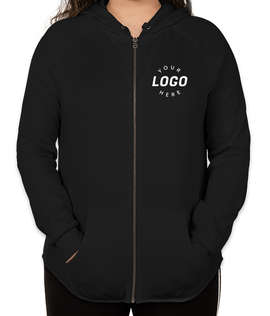 Independent Trading Women's California Wave Wash Zip Hoodie - Color: Black