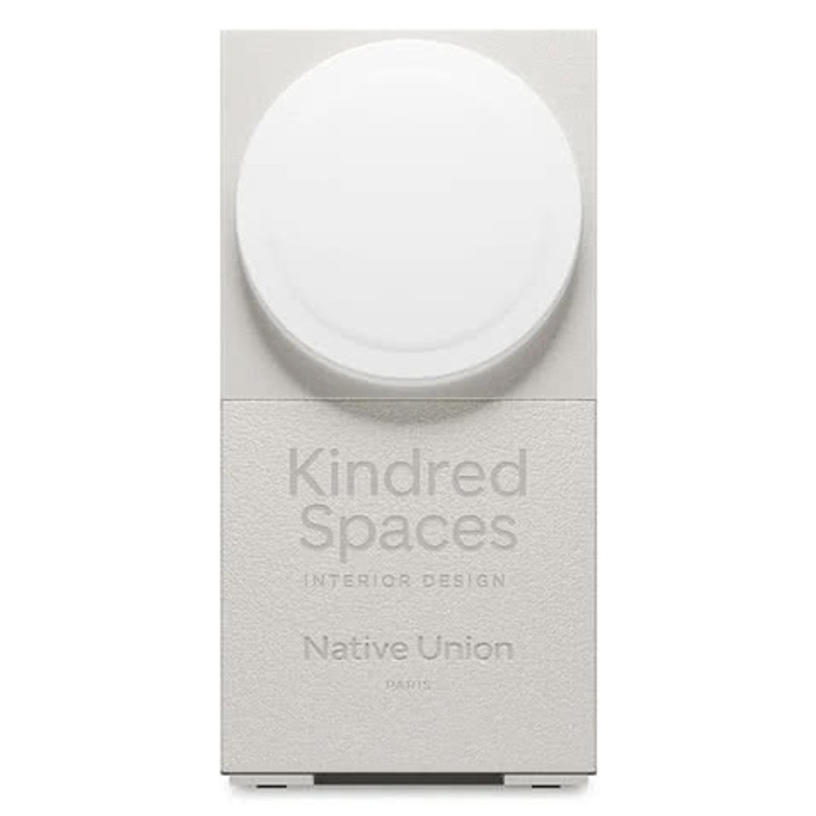 Laser Engraved Native Union Rise 2-in-1 Qi2 Wireless Charger in Black