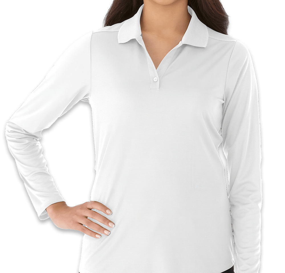 Elevate Women's Mori Snag Resistant Long Sleeve Performance Polo-default