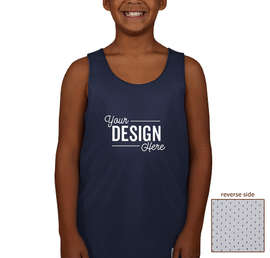 Canada - ATC Youth Mesh Reversible Tank - Color: True Navy / White