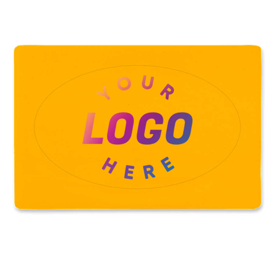 Full Color 6 in. x 4 in. No Residue Oval Tech Decal in Athletic Gold