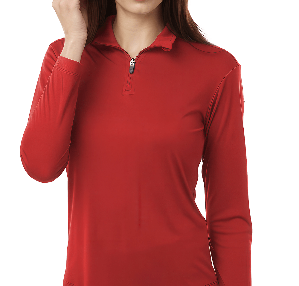 AllPro Women's Pro-Lock UPF 50 Quarter Zip Performance Shirt - Embroidered-default