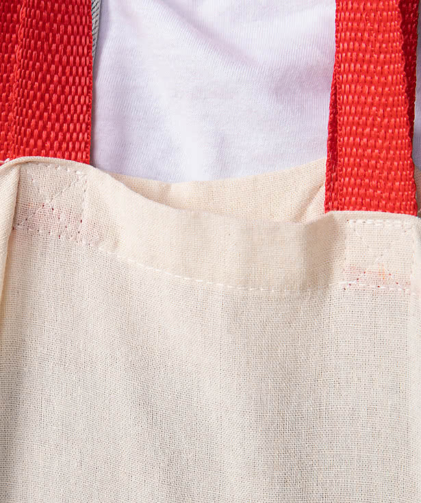 Lightweight Contrast Handles Cotton Canvas Tote Bag