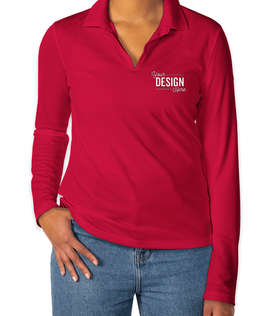 Nike Women's Dri-FIT Micro Pique Long Sleeve Performance Polo 2.0