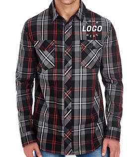 Burnside Lightweight Plaid Woven Long Sleeve Shirt