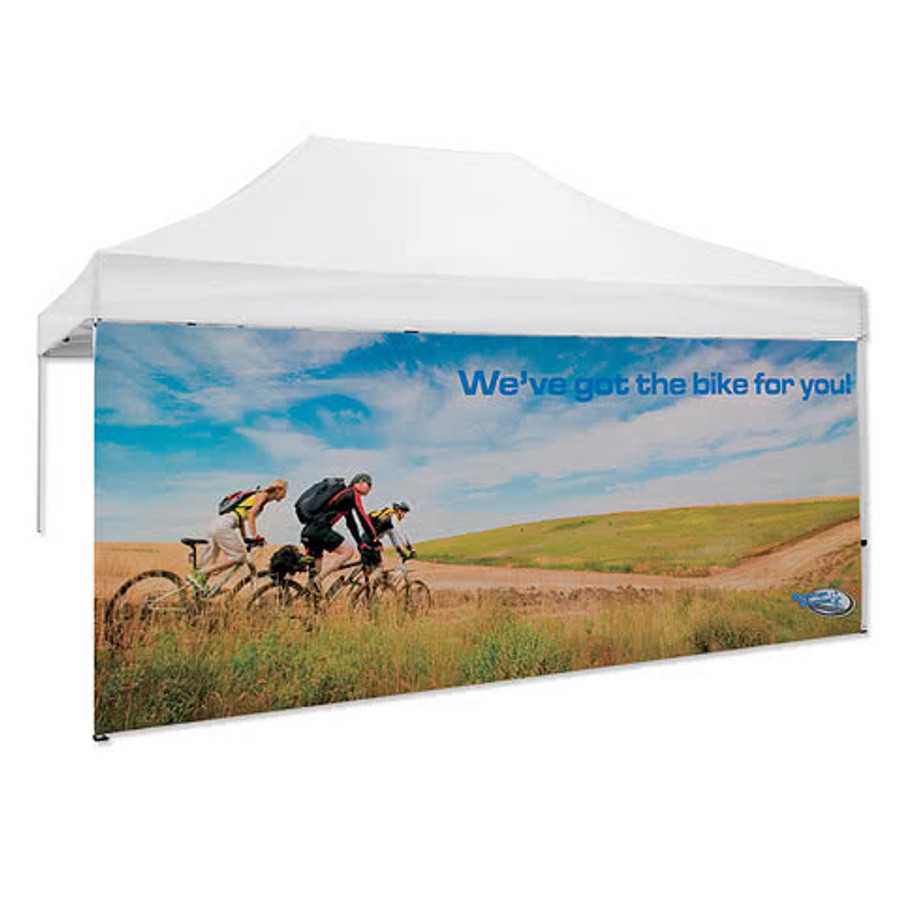 Full Color 15' Single Sided Tent Wall in White