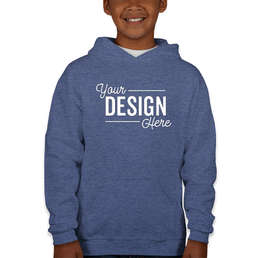 Jerzees Youth Nublend 50/50 Pullover Hoodie - Color: Vintage Heather Blue