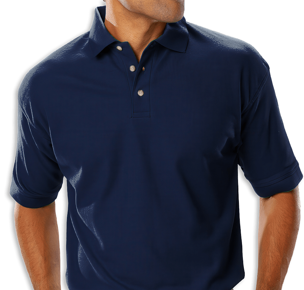 Blue Generation Scotchgard Treated Pique Polo - Printed-default