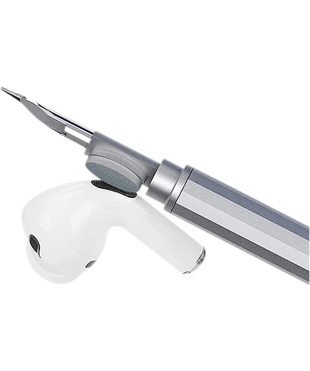 3-in-1 Earbud Cleaning Stylus Ballpoint Pen (black ink)