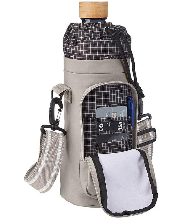 Academy Eco Friendly Water Bottle Bag with Pocket