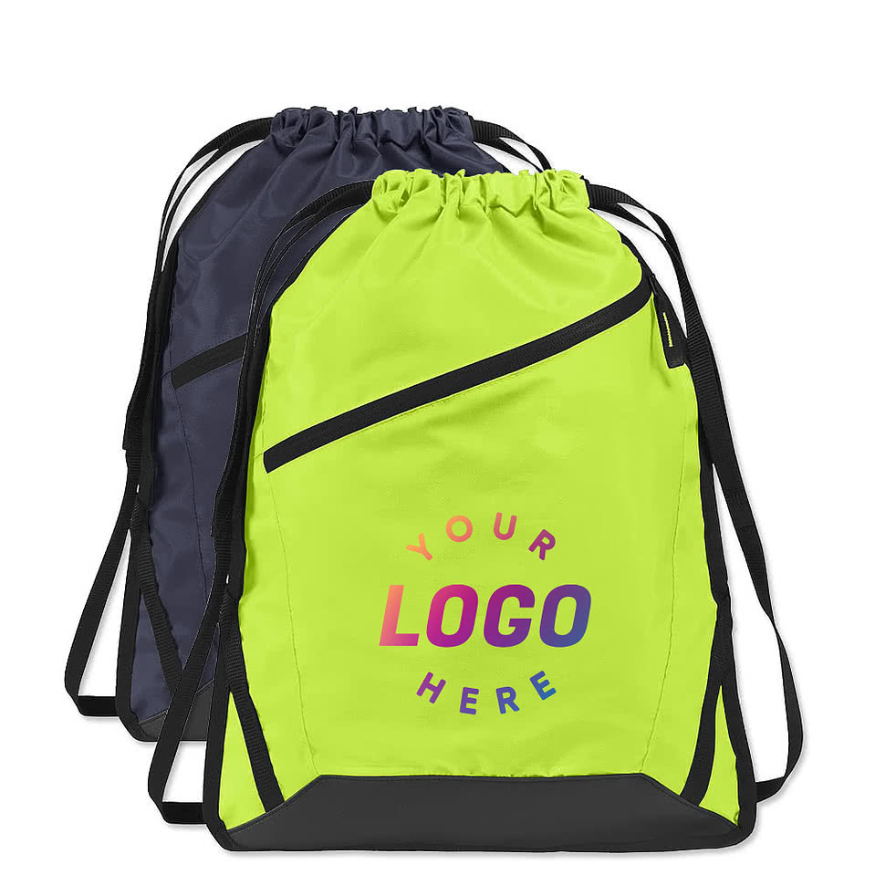 Design Custom Printed Adjustable Strap Contrast Zipper
