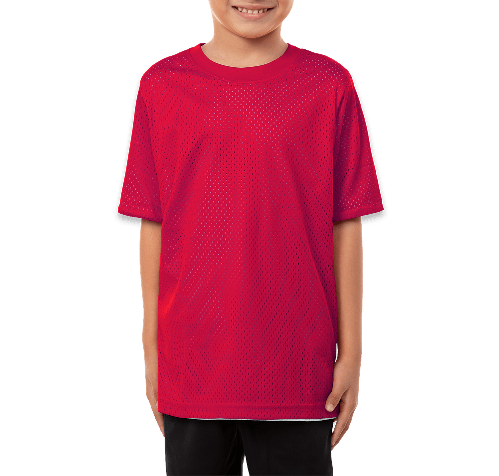 Augusta Youth Short Sleeve Mesh Reversible Jersey-default