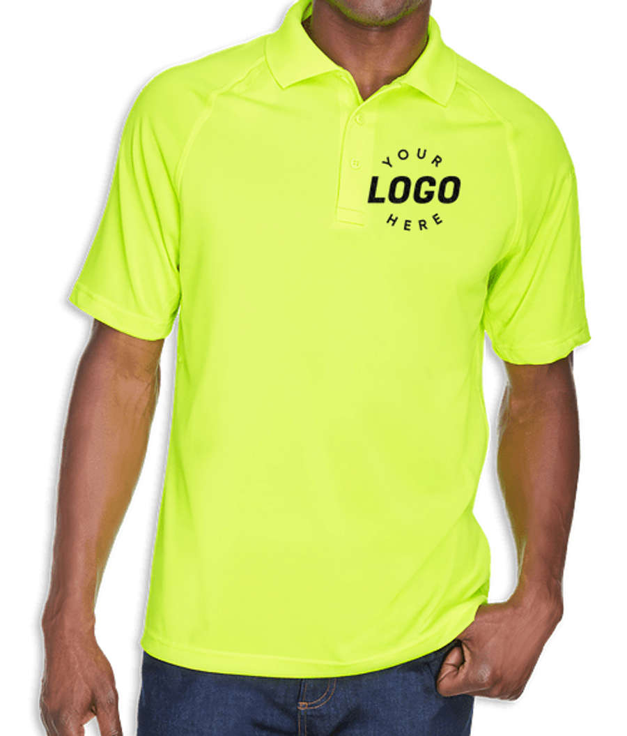 Harriton Advantage Tactical Performance Polo in Safety Yellow