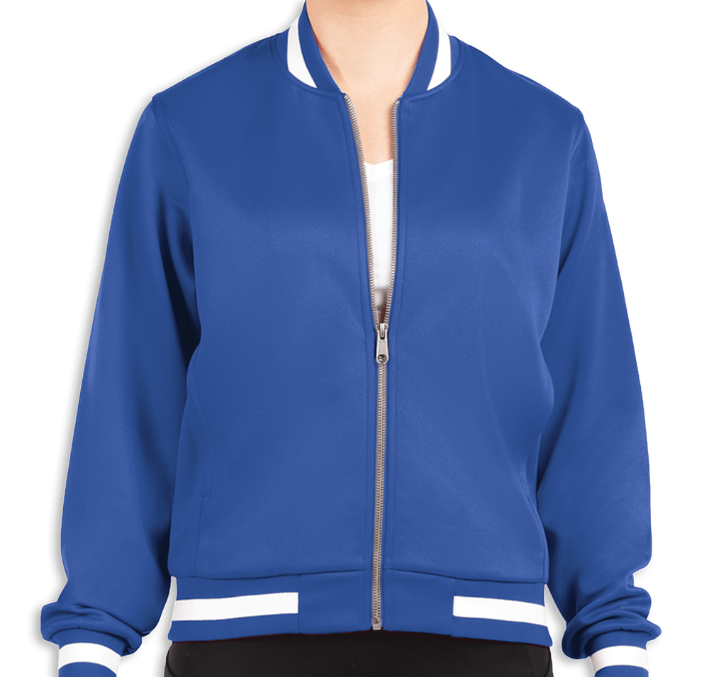 Holloway Women's V-Street Striped Fleece Jacket-default