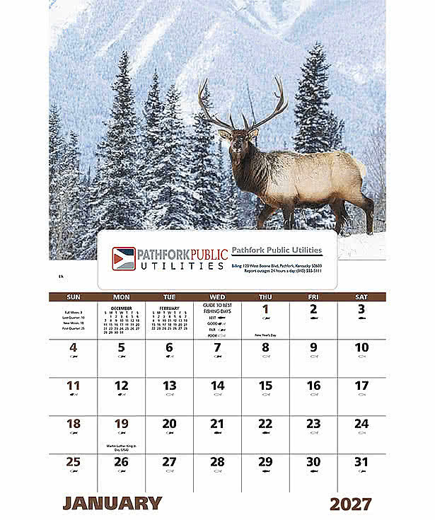 Wildlife Portraits Wall Calendar