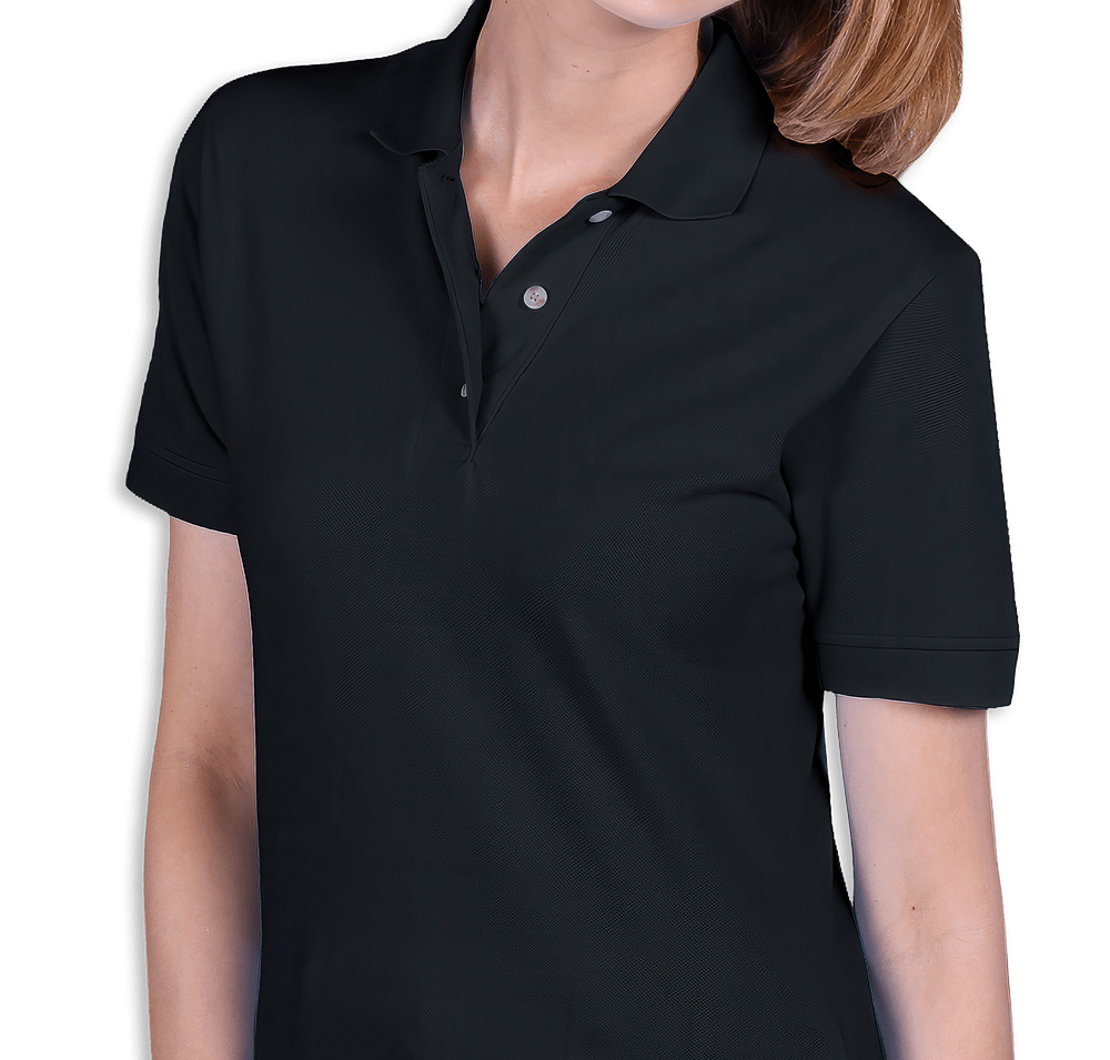 Blue Generation Women's Scotchgard Treated Pique Polo - Embroidered-default