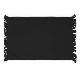 Fringed Rally Towel - Color: Black