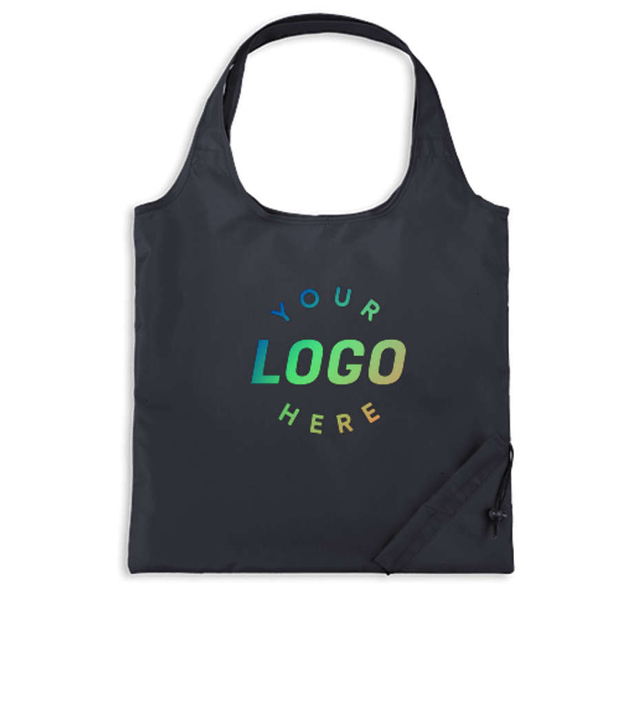 Bungalow Foldaway Shopper Tote Bag in Charcoal