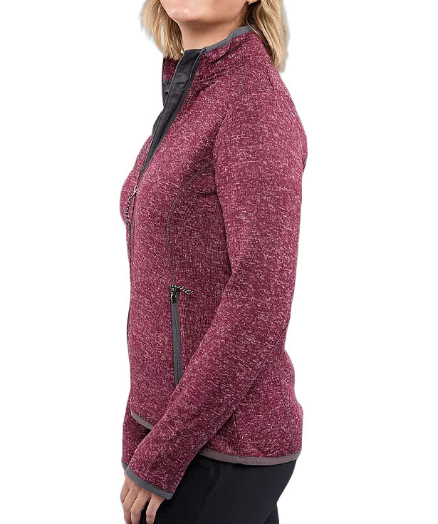 Elevate Women’s Tremblant Sweater Knit Full Zip Jacket