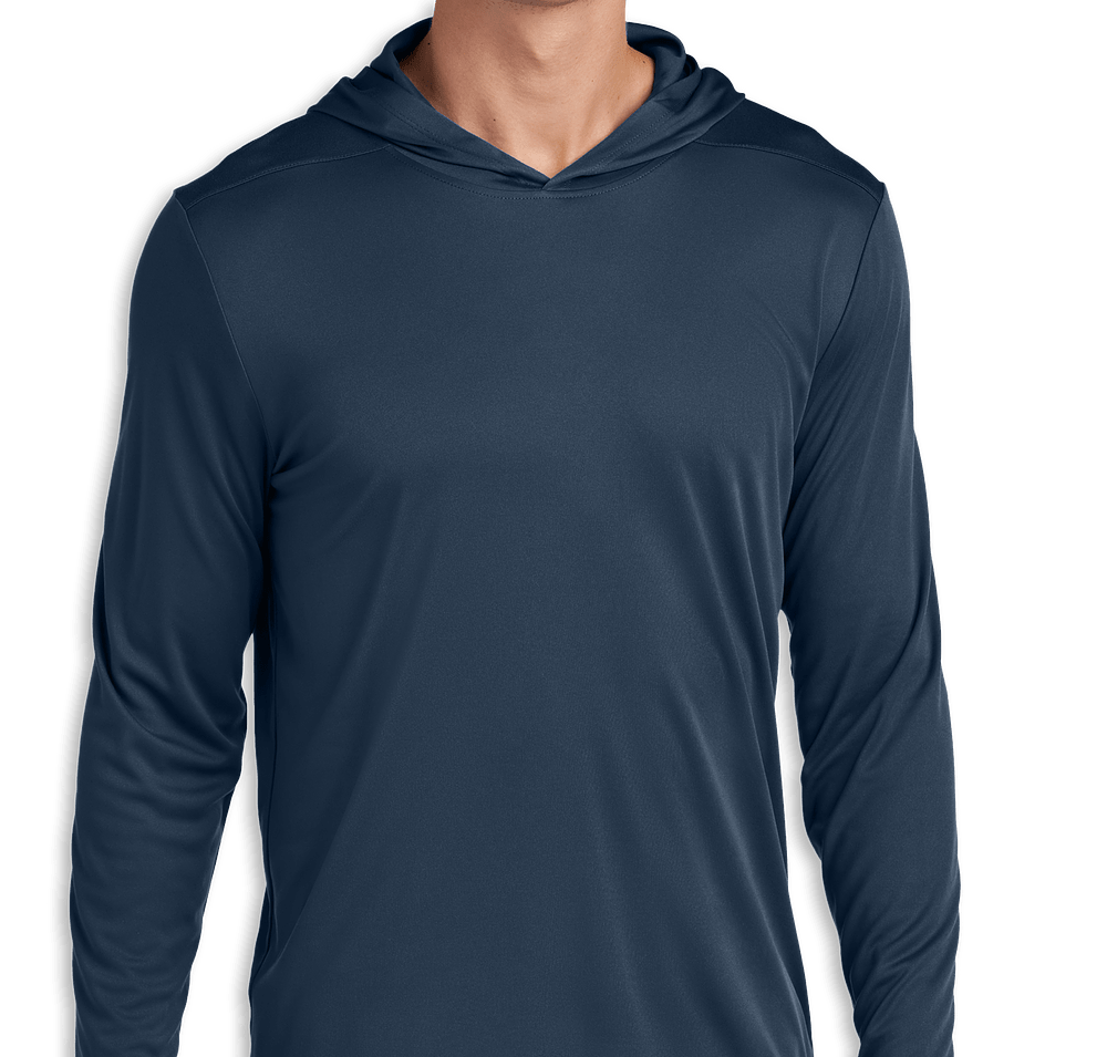 Sport-Tek UPF 50 Hooded Long Sleeve Performance Shirt-default