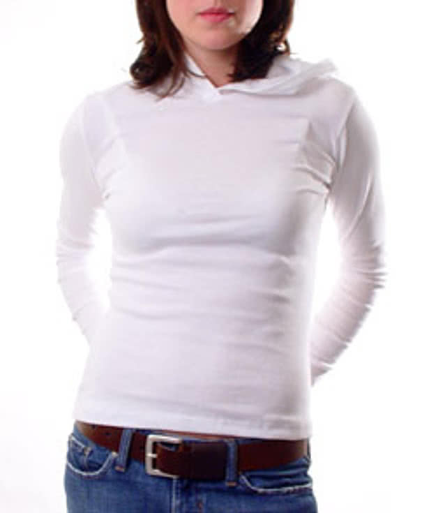 American Apparel Juniors Long Sleeve Hoodie