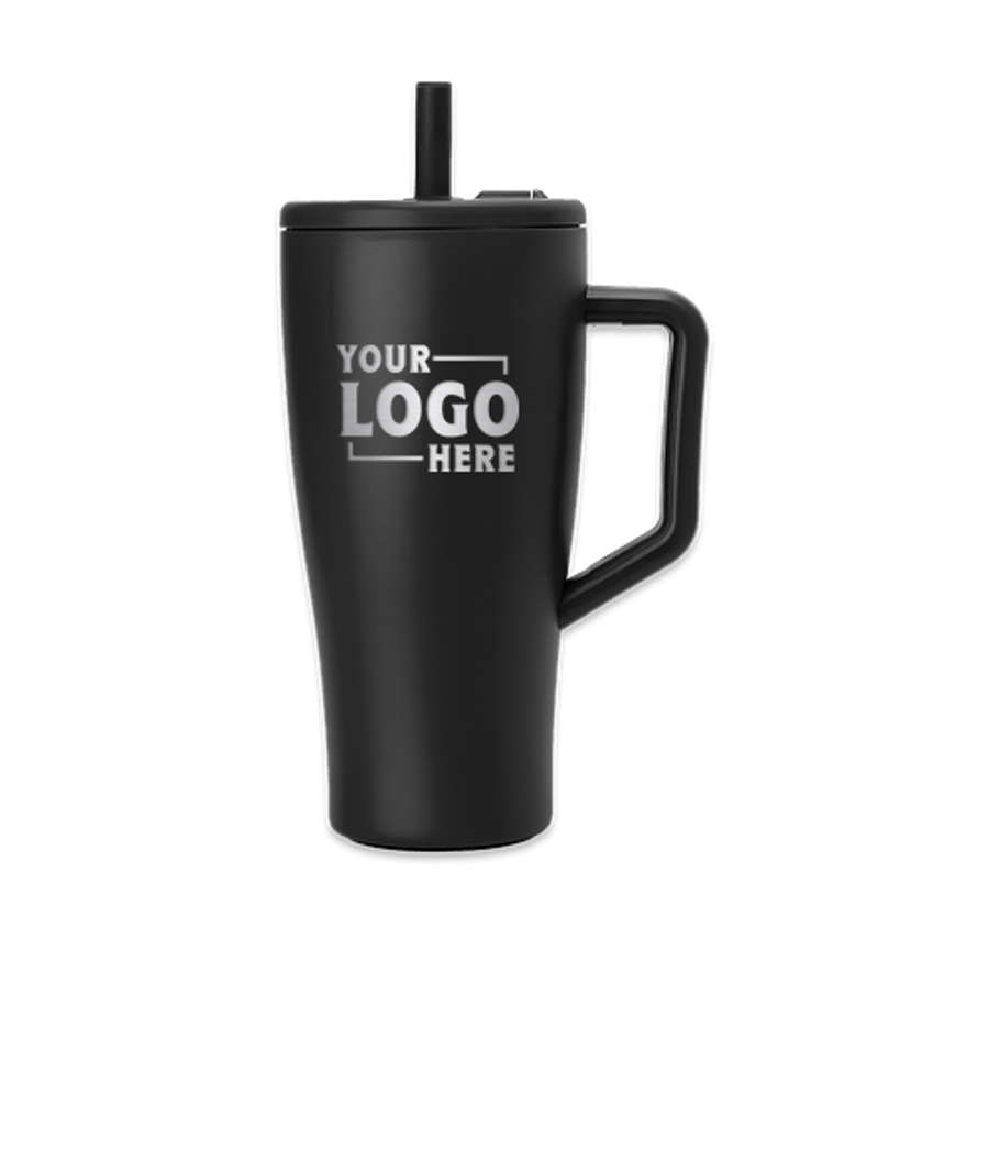 BruMate Laser Engraved 30 oz. Era Tumbler with Straw in Matte Black