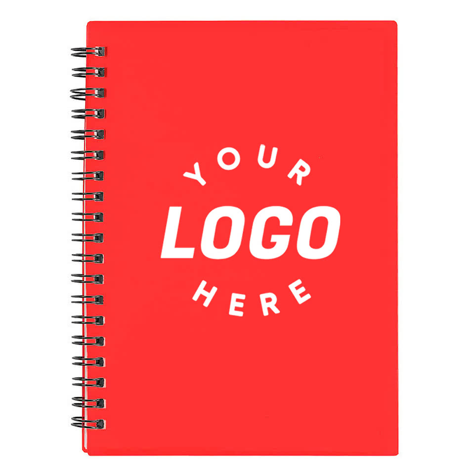 Medium Plastic Cover Spiral Notebook