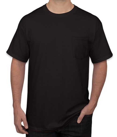 Gildan Ultra Cotton Pocket T-shirt in Black
