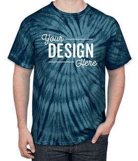 Dyenomite 100% Cotton Tonal Tie-Dye T-shirt - Color: Navy