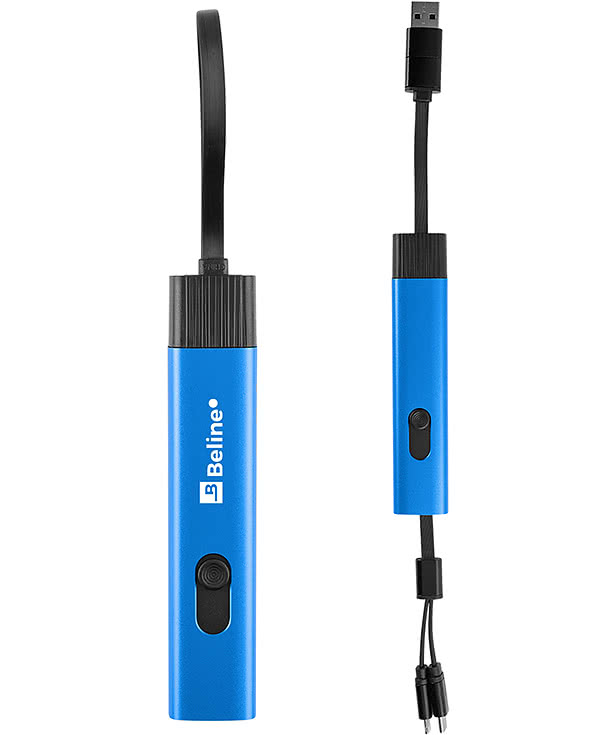 Recycled Aluminum Retractable Travel Charging Cable