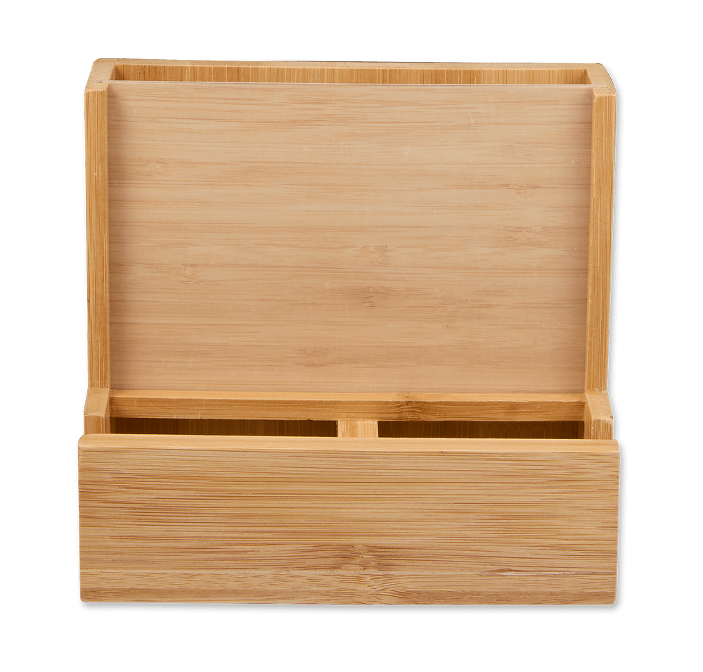 Bamboo Photo Frame Desktop Organizer and Phone Stand-default