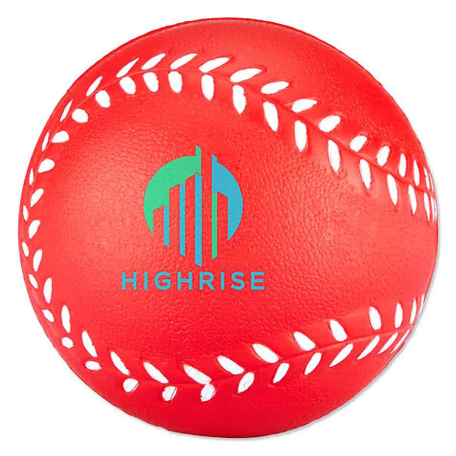 Baseball Shaped Stress Reliever in White