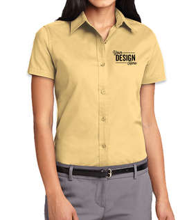 Port Authority Women's Short Sleeve Easy Care Shirt - Color: Yellow