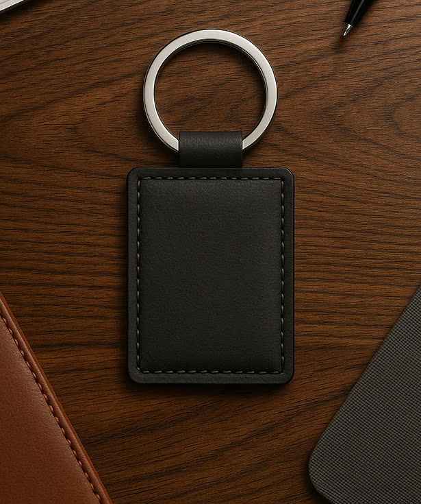 Leatherette Executive Keychain