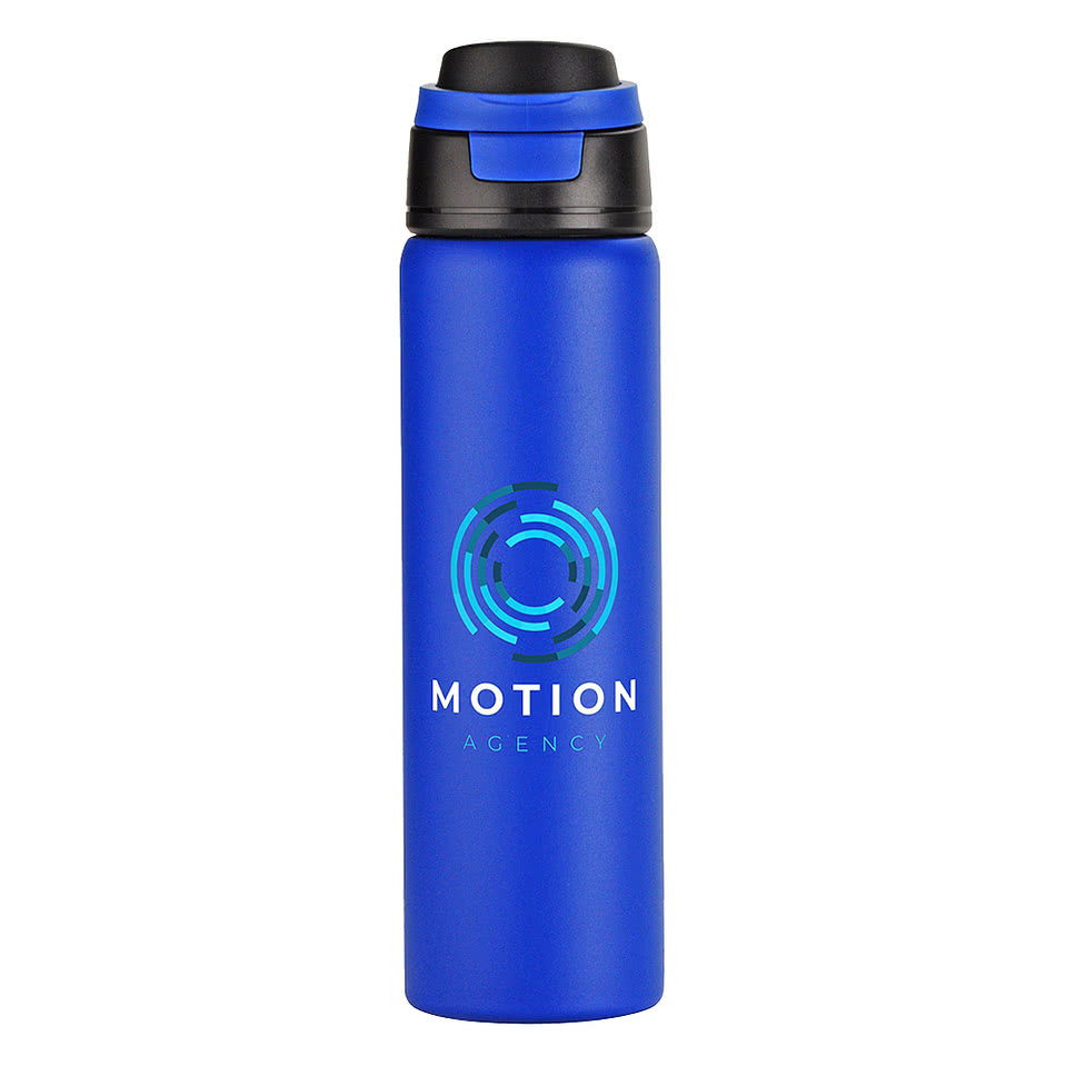 Full Color 24 oz. Cabrio Recycled Stainless Steel Insulated Water Bottle