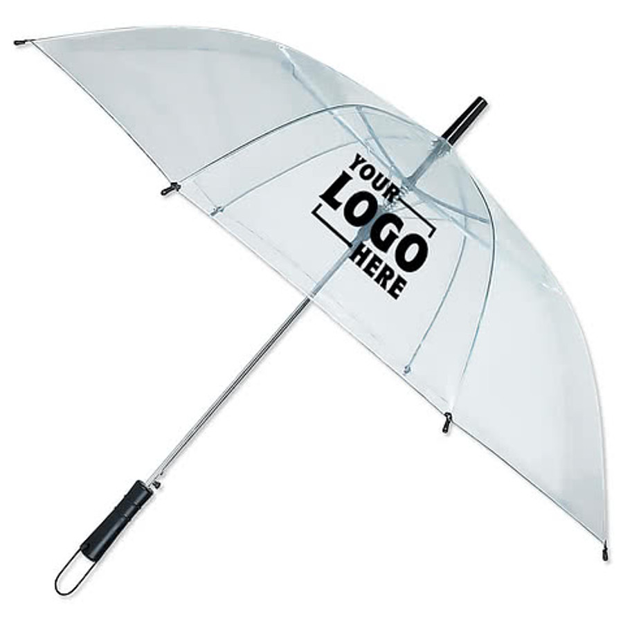 46" Arc Auto Open Clear Umbrella in Clear