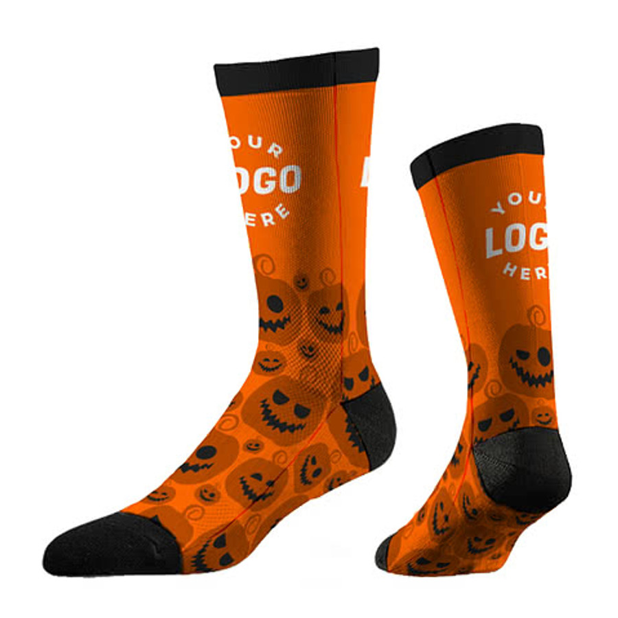 Halloween Crew Socks in Orange