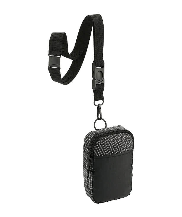 Grid Lanyard Phone Pouch