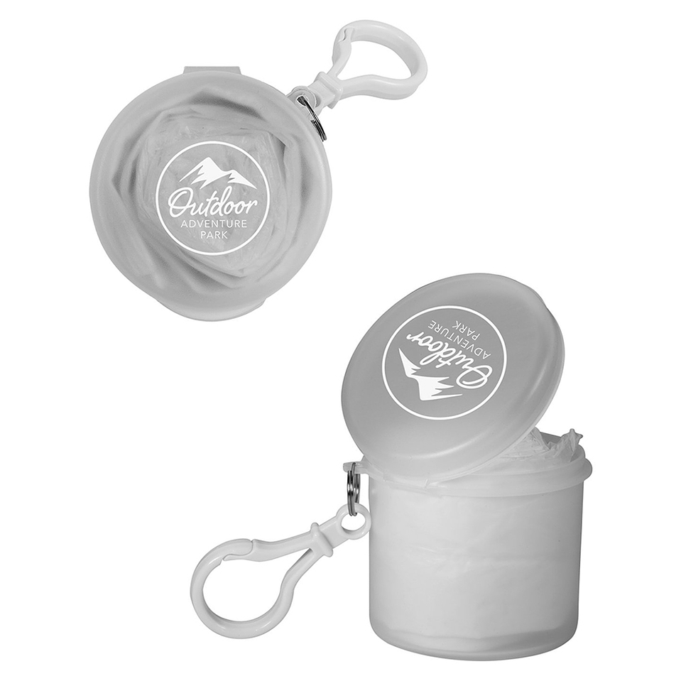 Poncho In Carabiner Case