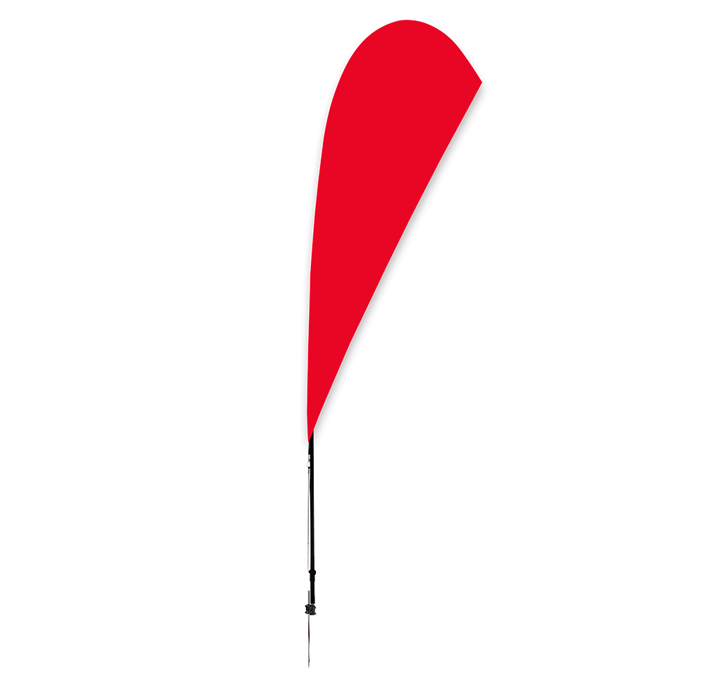 Full Color 8’ Streamline Teardrop Flag with Ground Spike-default