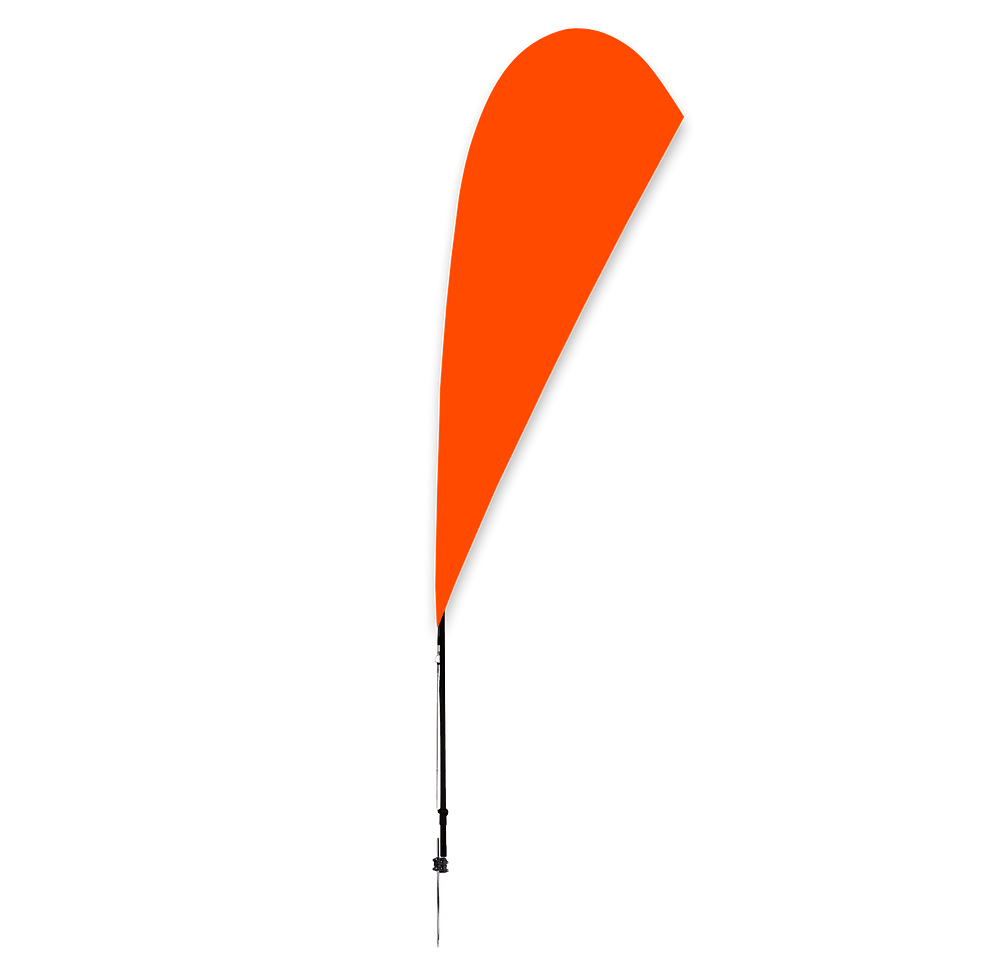 Full Color 8’ Streamline Teardrop Flag with Ground Spike-default