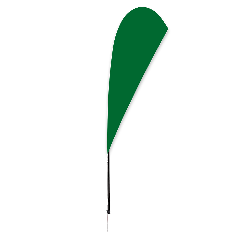 Full Color 8’ Streamline Teardrop Flag with Ground Spike-default