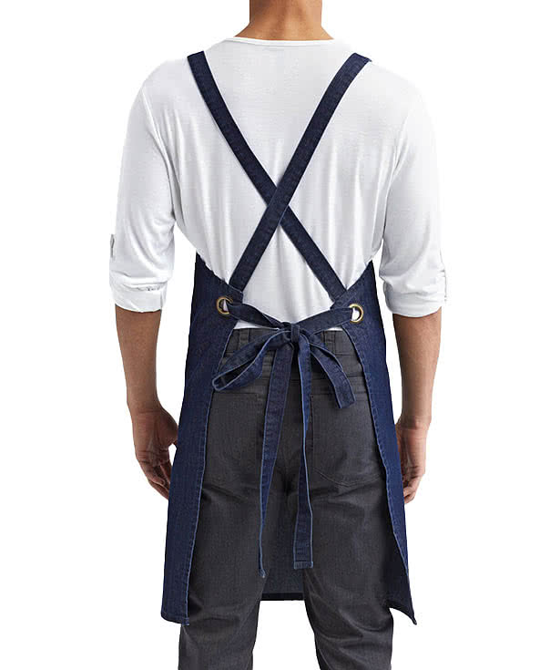 Artisan Collection Cross Back Barista Full Length Pocket Apron - Printed