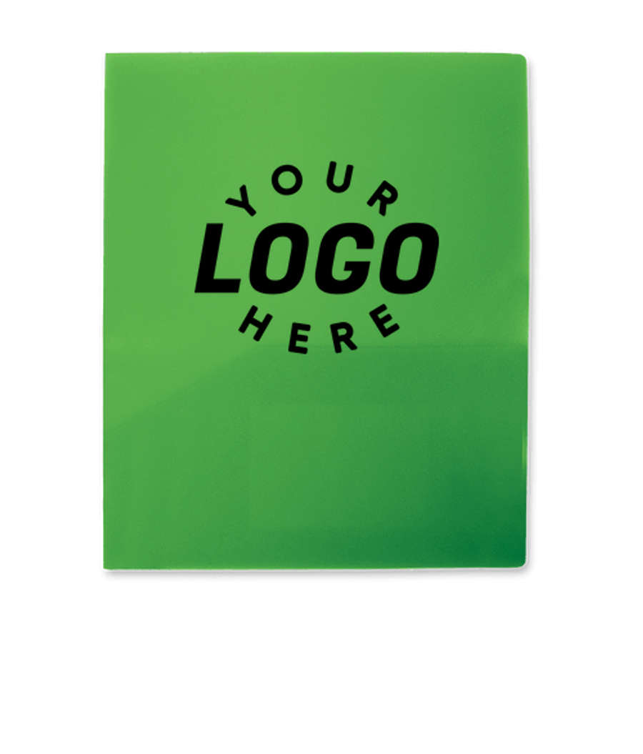 Two-Pocket Folder in Lime Green