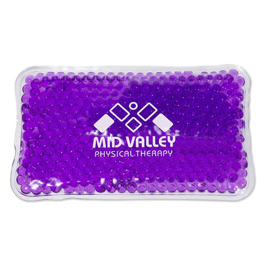 Mini Rectangle Aqua Pearls Hot/Cold Pack in Pink