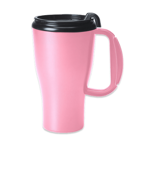 16 oz. Omega Mug with Slider Lid (Case of 48) in Pink
